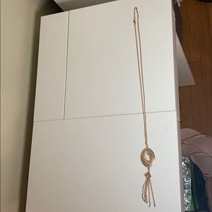 Chain Tassel Filigree Pendant Long Necklace